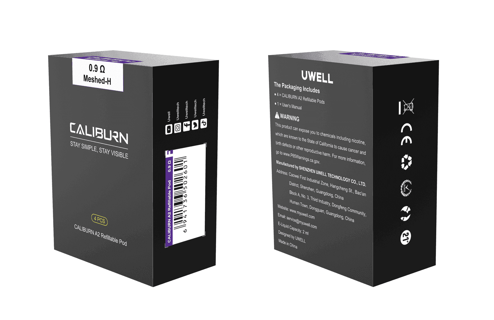 Uwell Caliburn A2咖哩棒A2電子煙主機:圖片 2
